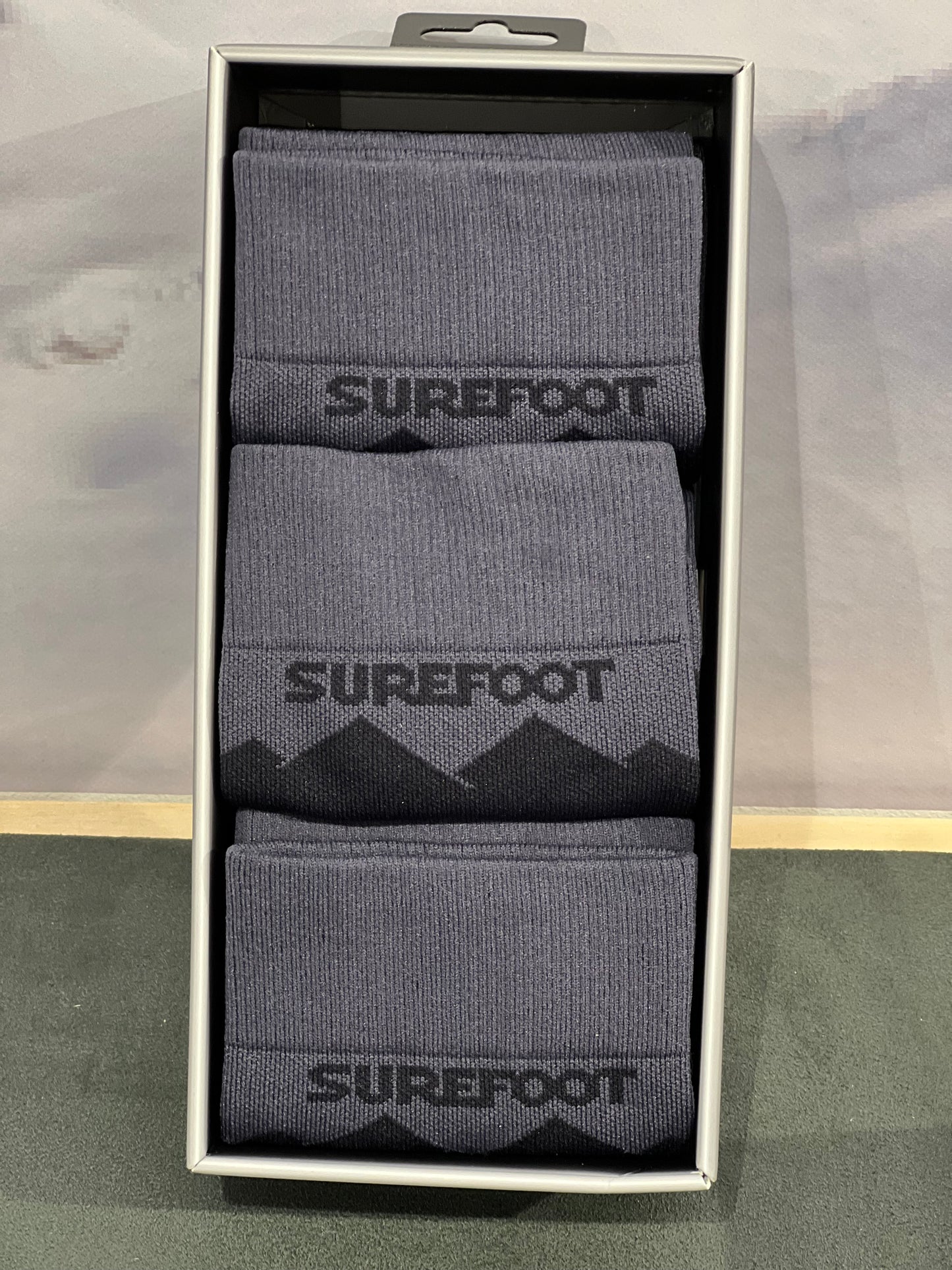 Alpinsokk Herre Vapor Peaks 3 pakk Sort fra Surefoot