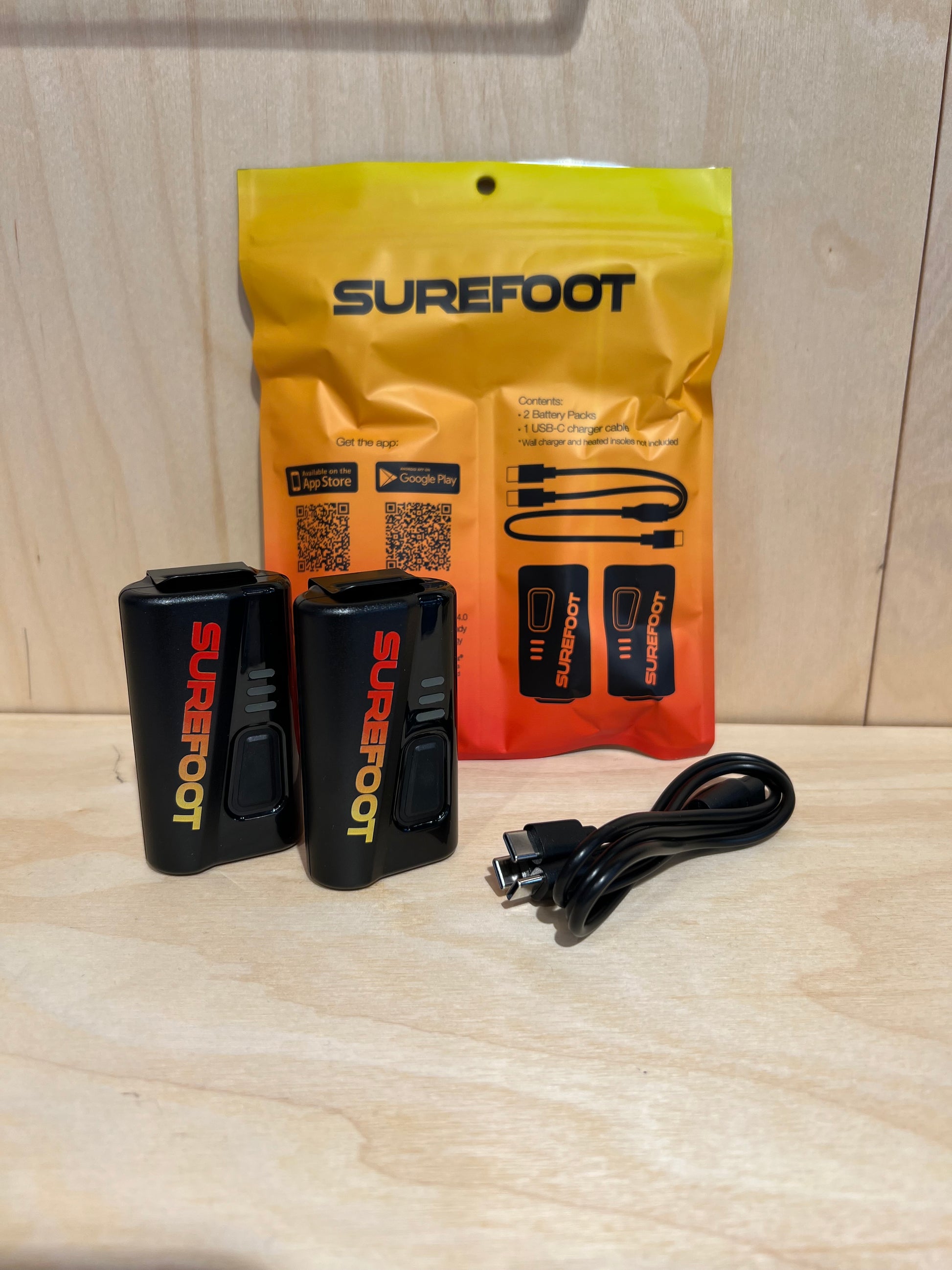 Surefoot Winterheat batterier Sorte